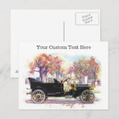 Vintage-Auto-Postkarten Postkarte (Vorne/Hinten)