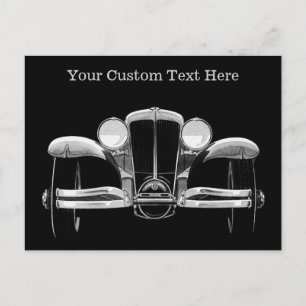 Vintage-Auto-Postkarten Postkarte