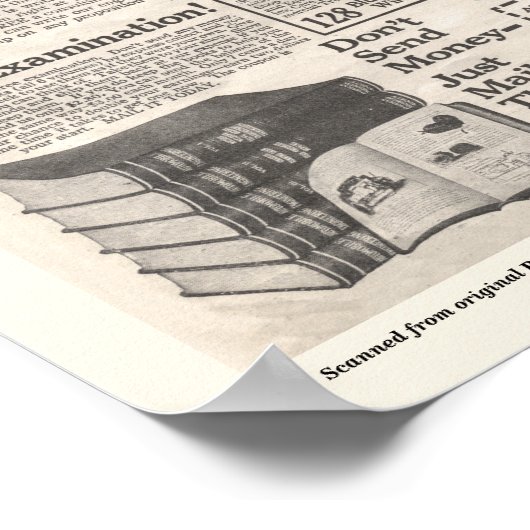 Vintage Auto Repair Ad Poster (Ecke)