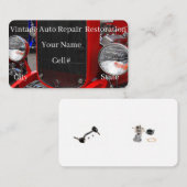 Vintage Auto Repair & Restoration Visitenkarte (Vorne/Hinten)