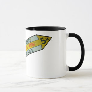 Vintage Auto-Schild #3 Tasse
