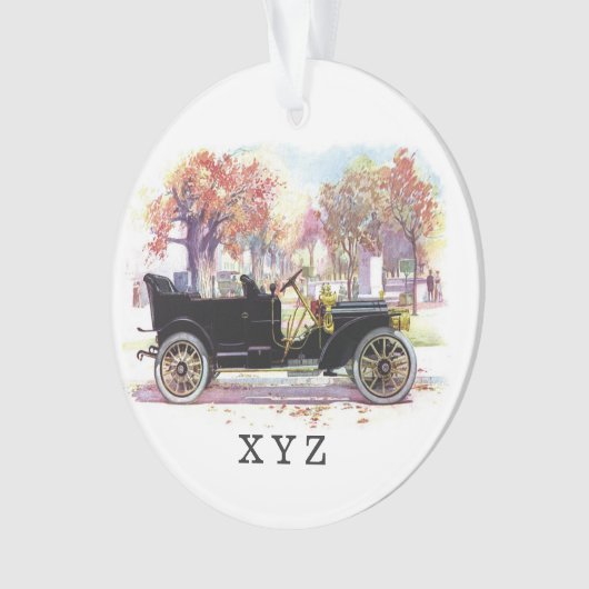 Vintage-Auto-Sonderanfertigung Ornament (Vorderseite)