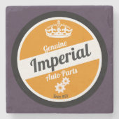 Vintage Auto Steinuntersetzer (Vorderseite)