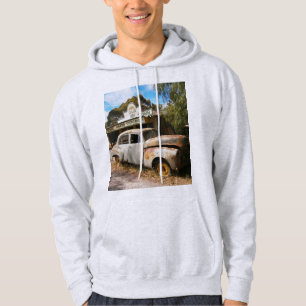 Vintage Auto und Garage, Herren Hoodie