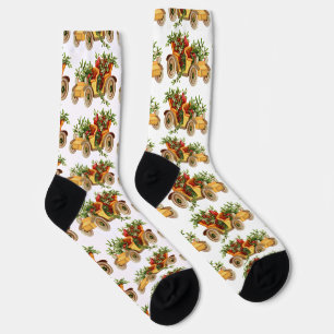 Vintage-Auto-Weihnachten-Mistel-Thunder_Cove Socken