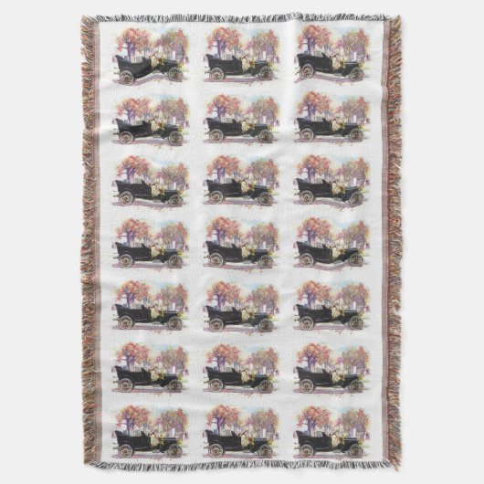 Vintage Auto werfen Decke (Vorderseite Vertikal)