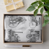 Vintage Auto Wheel-Erfindungen Dekoupage Collage Seidenpapier (Geschenk)