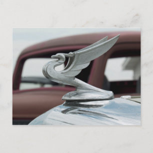 Vintage-Autodetail Postkarte