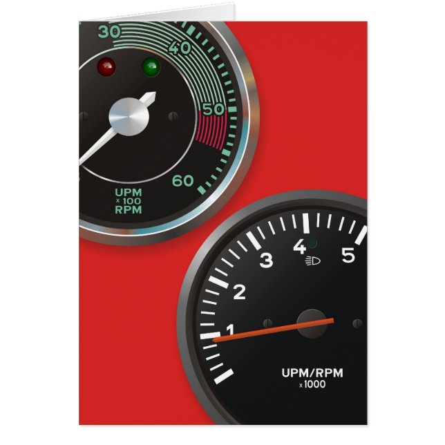 Vintage Autoinstrumente/klassische Automessgeräte (Vorne)