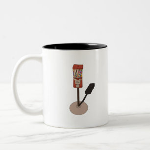 Vintage Automationsmaschine Zweifarbige Tasse