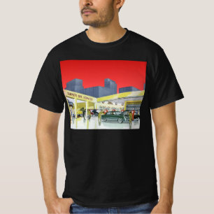 Vintage-Automechaniker Kompletter Autoservice-Gara T-Shirt