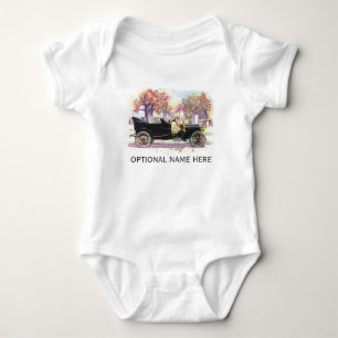 Vintage-Automobil-Kustom-Kleidung Baby Strampler