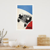 Vintage-Automobil-Rennposter Poster (Küche)