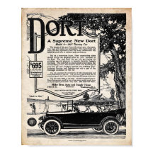 Vintage Automobil Schild - Dort Motor Car 1916