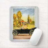 Vintage Automobil-Werbung Mousepad (Mit Mouse)