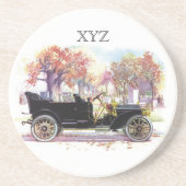 Vintage-Automodell Untersetzer mit Monogramm (Vorne)