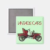VINTAGE AUTORATION AUTO AUTOMOTIVE Green Red Magnet (Vorderseite/Rückseite)
