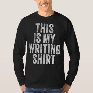 Vintage Autoren Poets Writer Dies ist mein Schreib T-Shirt