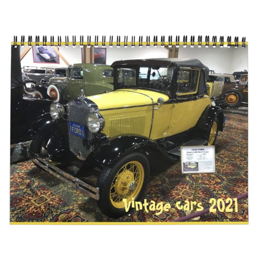 Vintage Autos 2021 Kalender (Titelbild)