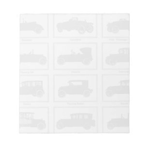Vintage Autos Editor Notizblock