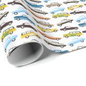 Vintage-Autos Geschenkpapier (Rolleneckpunkt)