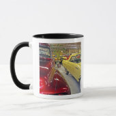 Vintage Autos im Tallahassee-Automobil-Museum Tasse (Links)