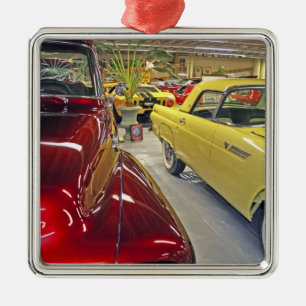 Vintage-Autos in Tallahassee Automobilmuseum Silbernes Ornament