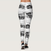 Vintage Autos Kunst Leggings (Rückseite)
