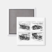 Vintage-Autos Magnet (Vorderseite/Rückseite)