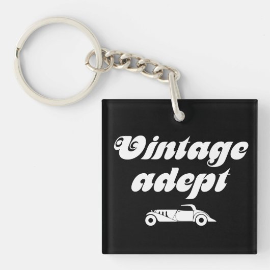 Vintage-Autos Schlüsselanhänger (Vorderseite)