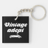Vintage-Autos Schlüsselanhänger (Rückseite)