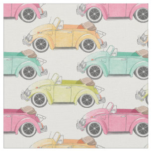 Vintage-Autos - Sonderfarbe und -größe Stoff
