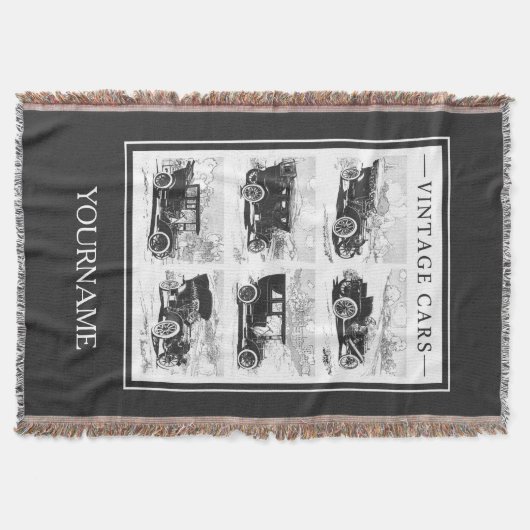 Vintage Autos Throwdecke Decke (Vorderseite)