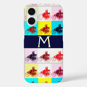 VINTAGE-AUTOSAMMLUNG POP-ART-MONOGRAMM iPhone 16 HÜLLE