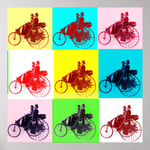 VINTAGE-AUTOSAMMLUNG POP-ART POSTER