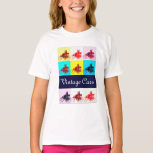 Vintage-Autotreffen Pop-Art T-Shirt