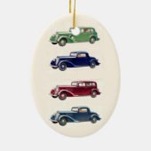 Vintage Autoverzierung Keramik Ornament (Hinten)