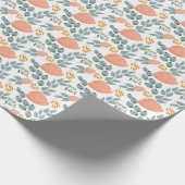 Vintage Autumn Flowers Geschenkpapier (Ecke)