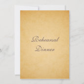 VINTAGE AUTUMN LEAVES PROBE ESSNER INVITE EINLADUNG (Rückseite)