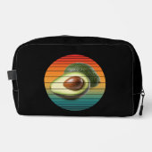 Vintage-Avocado-Frucht vegetarisches Essen Waschbeutel (Vorderseite)