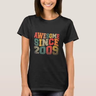 Vintage Awesome Seit 2009 Retro 13. Geburtstag 13 T-Shirt