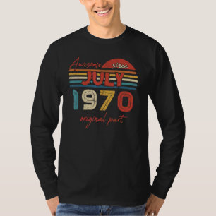 Vintage Awesome seit Juli 1970 Originalteil T-Shirt