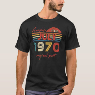 Vintage Awesome seit Juli 1970 Originalteil T-Shirt