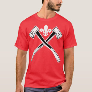 Vintage Ax-Throwing Crossed Axes Funny Ax Throwi T-Shirt