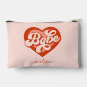 Vintage Babe-Braut als Mädchenstamm Zubehörtasche (Rückseite)