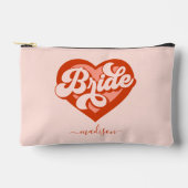 Vintage Babe-Braut als Mädchenstamm Zubehörtasche (Vorderseite)