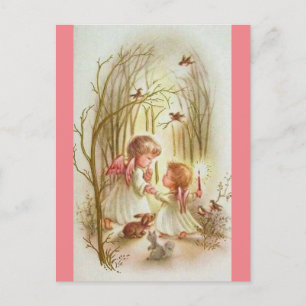 Vintage Baby Angels Postkarte