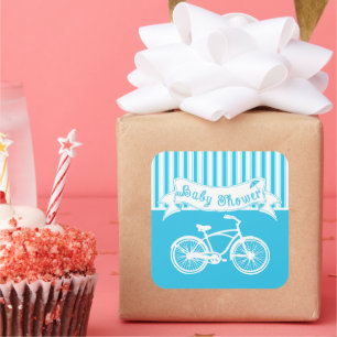 Vintage Baby Boy Fahrrad Shower Aufkleber