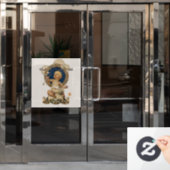 Vintage Baby Bubbles von J.C. Leyendecker Nursery Fensteraufkleber (Büro Tür)