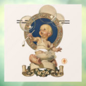 Vintage Baby Bubbles von J.C. Leyendecker Nursery Fensteraufkleber (Blatt 3)